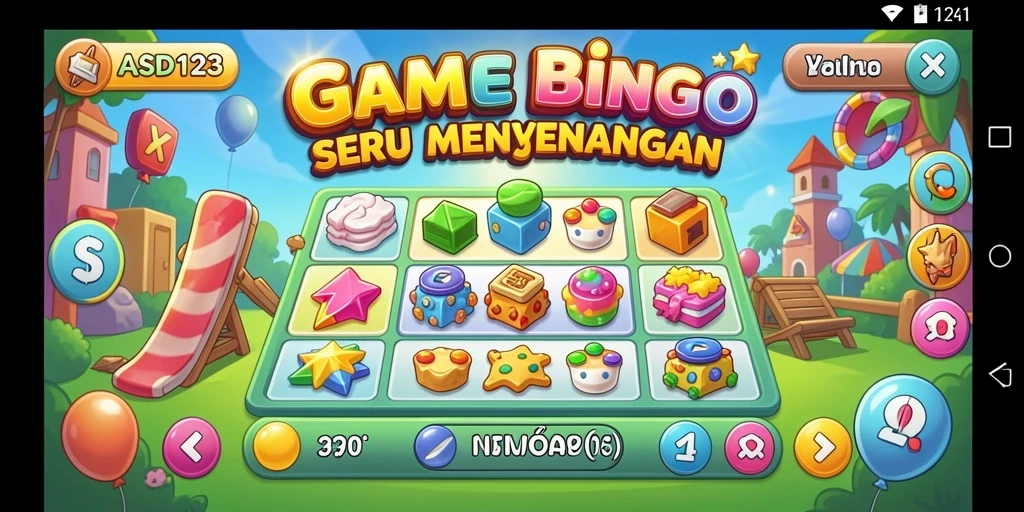 Tampilan gameplay seru dan interaktif dari game Bingo ASD123.