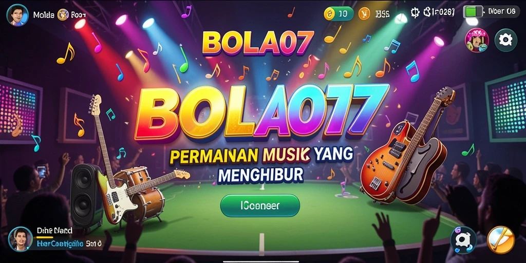 Screenshot BOLA07 dengan gameplay yang seru dan musik yang dinamis.