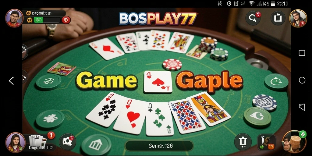 Gambaran gameplay seru dalam permainan Gaple di BOSPLAY77.
