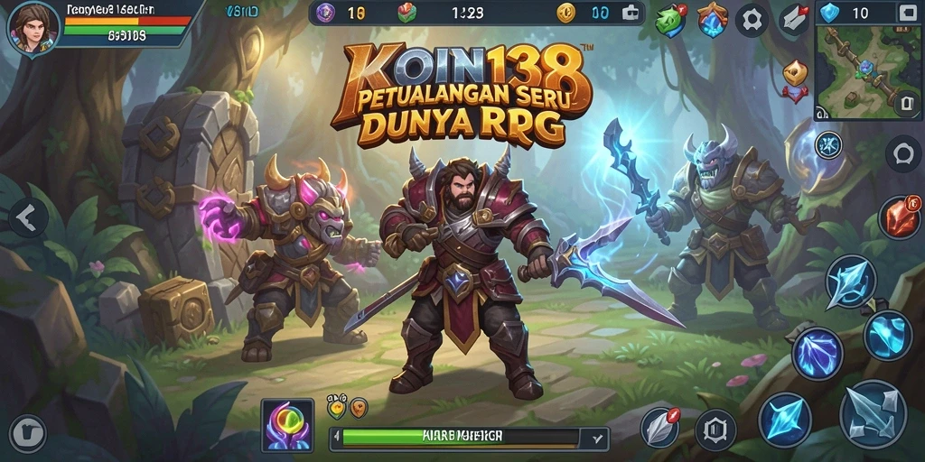 Tampilan gameplay RPG KOIN138 yang mendebarkan dan penuh aksi.