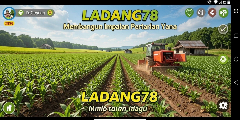 Tampilan gameplay <strong>LADANG78</strong> yang menawan saat mengelola ladang dan tanaman.