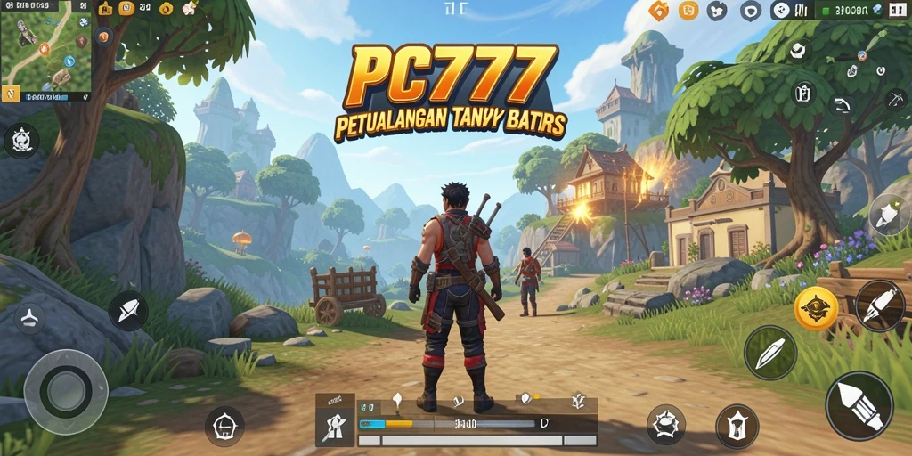 Tangkapan layar PC777 menampilkan petualangan seru di dunia terbuka.