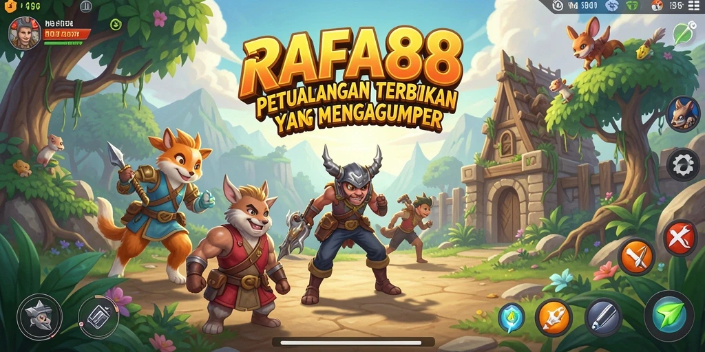 Tangkapan layar gameplay RAFA88 dengan eksplorasi dunia terbuka.