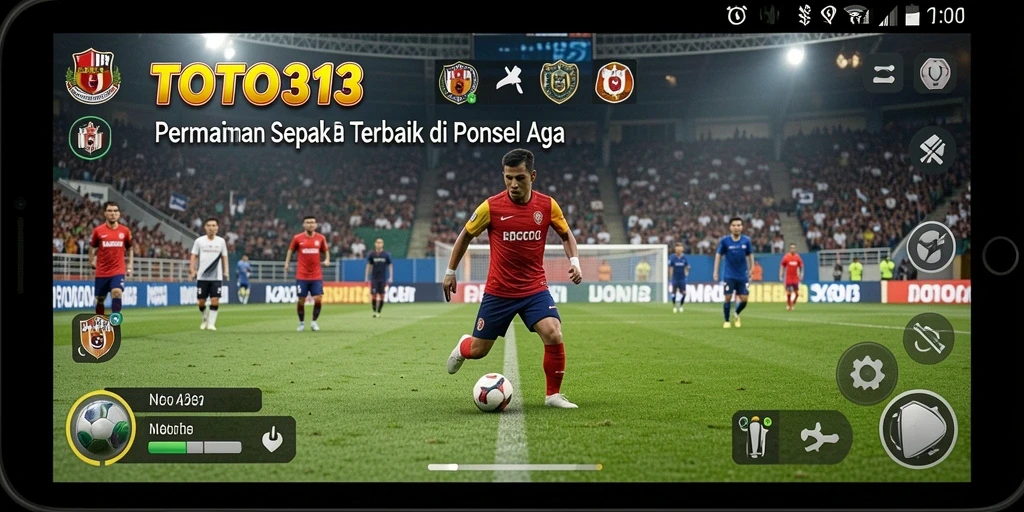 TOTO313 menampilkan momen seru dalam permainan sepak bola.